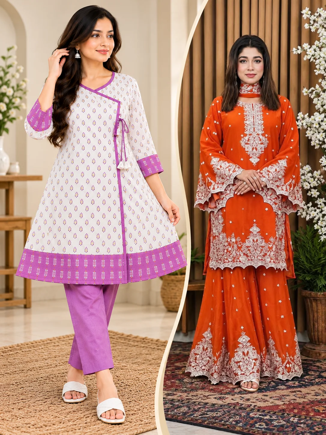 Premium Party Dress + Cotton Kurti 4