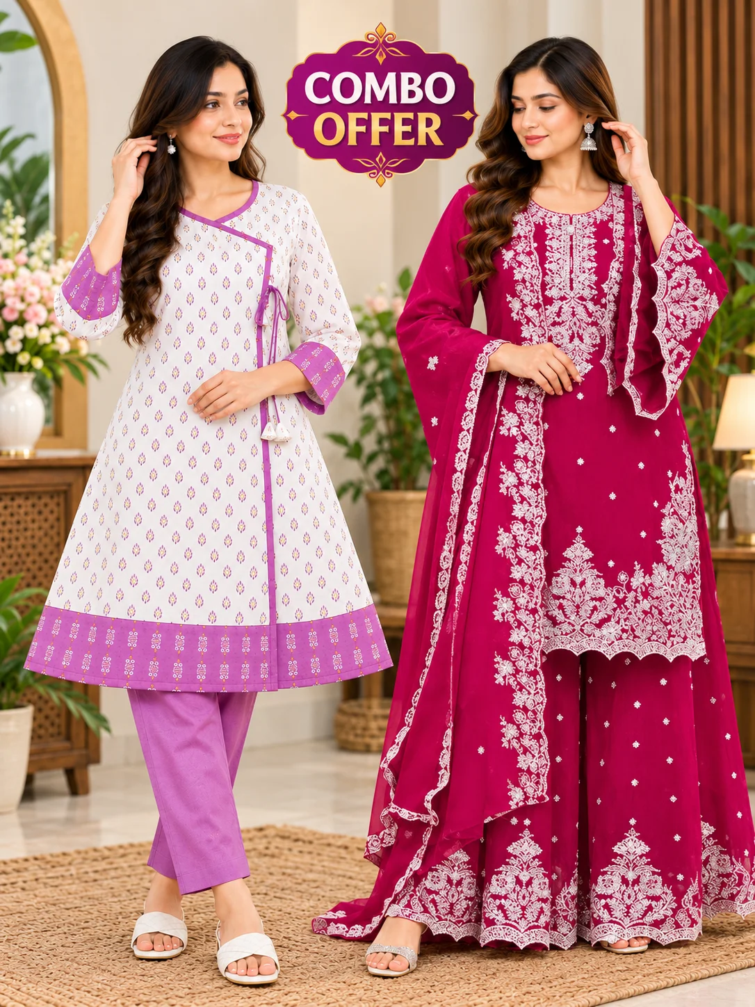 Premium Party Dress + Cotton Kurti 6